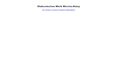 Desktop Screenshot of diakonie-worms-alzey.de